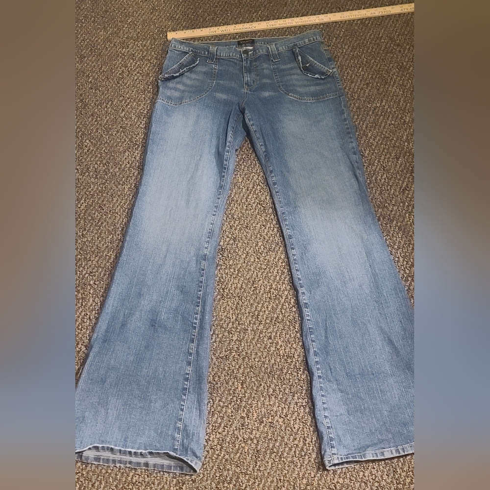 Women's Blue Flare Truck Jeans